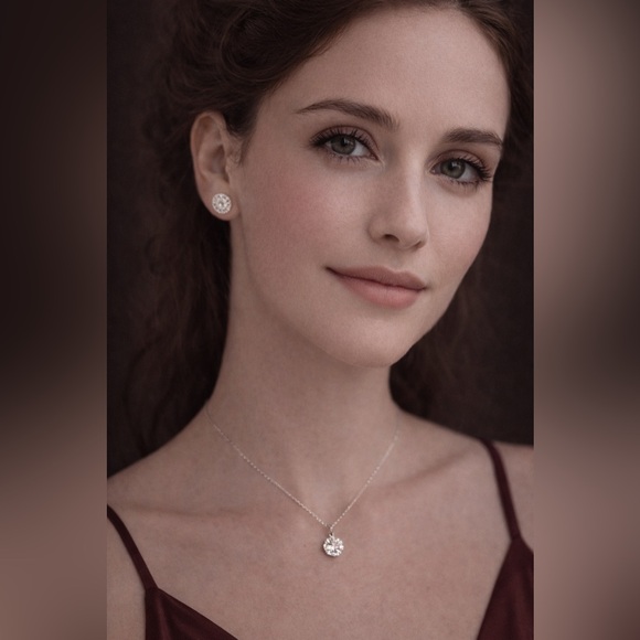 💎 1.00 CT Moissanite Solitaire Necklace – Sterling Silver (D Color) - Picture 2 of 6